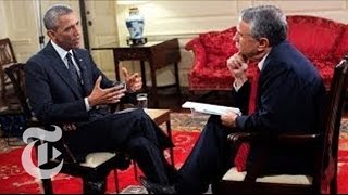 EXCLUSIVE FULL INTERVIEW Obama on the World  The New York Times [upl. by Gale]