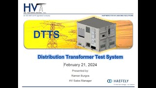 Haefelys DTTS Distribution Transformer Test System [upl. by Carrissa]