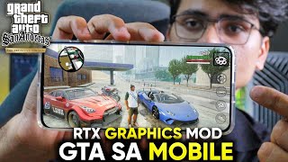 GTA San Andreas Mobile New Graphics Mod Review  Must Try All Gamers [upl. by Slyke]