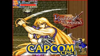 Knights of the Round arcade Level 7 Hardest Lancelot 4no playthrough [upl. by Abdu]