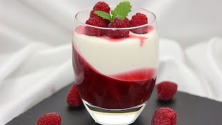 Panna Cotta mit HimbeerGelee Dessert zum Muttertag [upl. by Yenrab]