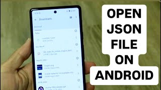 How To Open Json File On Android [upl. by Tonry739]