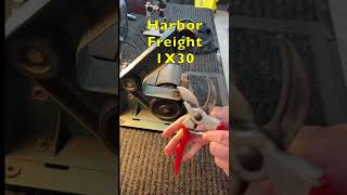 Sharpening Pruning Shears on a Harbor Freight 1x30 Belt Sander sharpening [upl. by Lopez]