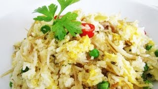 Easy One Pot Fried Rice 炒饭 no precooked rice no rice cooker needed Riso alla cantonese [upl. by Eyde]