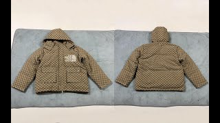 Gucci x The North Face Print Jacket Detailed Review [upl. by Atteuqaj]