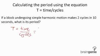 4133 Calculating the period using the equation T  time div cycles [upl. by Ahsillek]