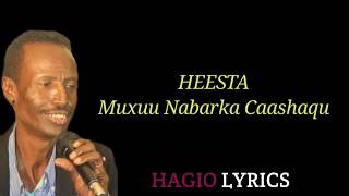 Shay Mire Dacar Heesta Muxuu Nabarka Caashaqu With Lyrics [upl. by Ytoc]