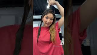 TIKTOK DE ALLISONMIA😜🩷 CAMBIO A LOOK 😱😱 DE CABELLO ERES HERMOSA ALLISON😱 [upl. by Milah42]