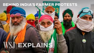 India Unrest Why Farmers Are Protesting Ahead of Election  WSJ [upl. by Aljan]