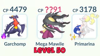 LeveL 50 HUNDO MEGA MAWILE in Pokemon GO BATTLE LEAGUE [upl. by Goltz679]