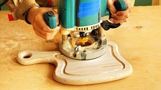 Фрезерование разделочной доски в форме топора milling cutting board in an axe shape [upl. by Goodwin]