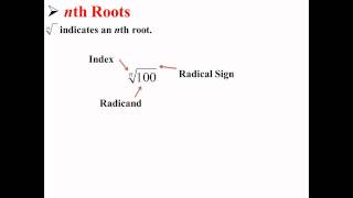 Definition of nth Roots [upl. by Florrie]