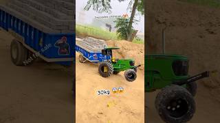 John Deere pulling 30kg in dumper trolley 🔥💪😱💪 [upl. by Omlesna]