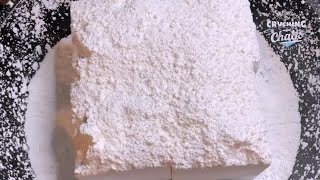 ASMR CornStarch Covered Plain White Crunchy Blocks CrushChalkCrush  Oddlysatisfying  SleepingAid [upl. by Acsot]