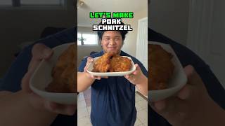 Let’s make pork schnitzel🇩🇪food eating eat [upl. by Yespmed]