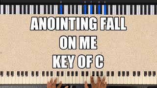 Anointing Fall On Me  Gospel Hymn  Beginner Piano Tutorial  Lesson [upl. by Malony]