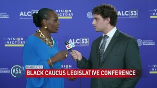 Congressional Black Caucus Foundation president speaks to VOA [upl. by Davidoff]