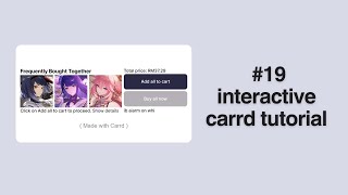 interactive carrd tutorial 19 [upl. by Htebaile187]