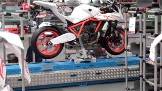 KTM Factory Tour 2011 RC8R production line  6 [upl. by Aurelia]