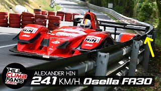 241kmh at Hill Climb Ilirska 2022  Osella FA30 V8  Alex Hin ☆ ONBOARD [upl. by Arad]