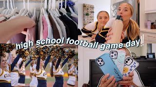 GAMEDAY VLOG  getting ready amp cheering at a high school game [upl. by Nylaroc540]