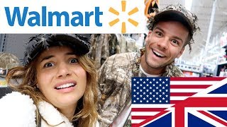 🇬🇧 BRITS EXPLORE WALMART  First Time in Walmart 🇺🇸 [upl. by Grondin]