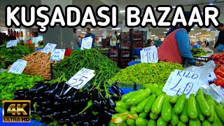 KUŞADASI TÜRKIYE BAZAAR  October 1 2024  4k UHD 60fps [upl. by Markus828]