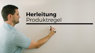 Herleitung Produktregel zum Ableiten mit hMethode Differentialrechnung  Mathe by Daniel Jung [upl. by Sherri]