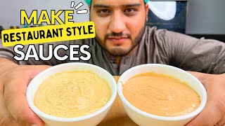 Restaurant Style Sauces Recipe  Perfect for Fast Food Burgers Commercial [upl. by Lipps]