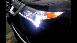 IntoTheCarAcura MDX customized headfog lights [upl. by Eldreeda]