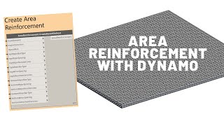 Area Reinforcement in Revit with Dynamo [upl. by Azilanna]