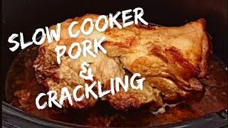 How to cook slow cooker Roast Pork in a Crockpot with Crispy Crackling [upl. by Ettevy]