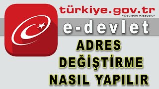 e devlet Adres İkamet Değişikliği Nasıl Yapılır Bilgisayar [upl. by Epifano31]