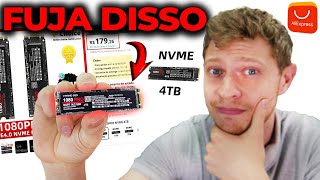 O GOLPE DE SSD NO ALIEXPRESS MUITOS JÃ COMPRARAM TESTE DO SSD DE 4TB FALSO [upl. by Rratsal]