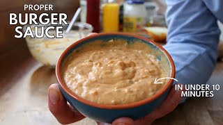 Easy To Make Burger Sauce Recipe  Dom Bill [upl. by Loella]