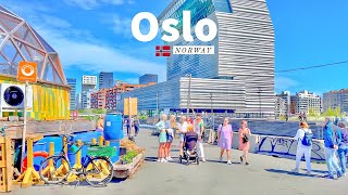 Oslo Norway 🇳🇴  Summer Walk  4K60fps HDR  Walking Tour [upl. by Ayotna]