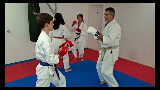 Karate Kumite Training with Sensei Tommaso Abbatiello 6 Dan  Tatsu Dojo Bern Switzerland [upl. by Nwahsad]