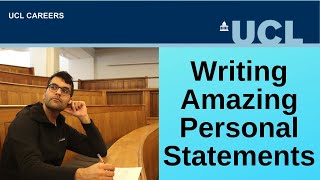 Writing Amazing Personal Statements  CareersLab [upl. by Henry]