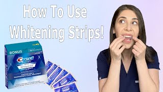 How To Use Whitening Strips [upl. by Indira]