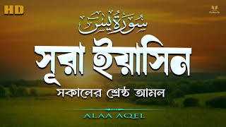 সকাল বেলার আমল সুরা ইয়াসিন প্রতিদিন শুনুন  Surah Yaseen  amol  سوره يس Recited by Alaa Aqel [upl. by Anuait]