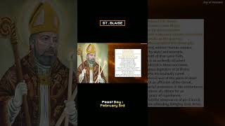 Most Powerful Prayer to ST BLAISE [upl. by Rahal]