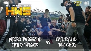 Child Twiggz amp Micro Twiggz vs Evil Ryu amp Ruccboi  HWS ILLEST 2018 [upl. by Barth]