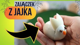 Jak zrobić zająca wielkanocnego z JAJKA 🐣 Kreatywna wielkanocna dekoracja DIY 😍 [upl. by Fergus]