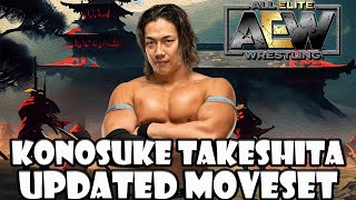 WWE 2K23 Konosuke Takeshita Updated Moveset [upl. by Carolan639]