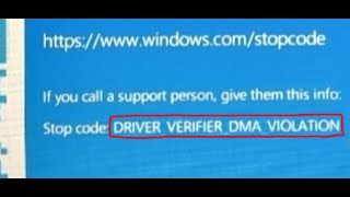 Fix DRIVER VERIFIER DMA VIOLATION Blue Screen BSOD Error On Windows 1110 PC [upl. by Turk680]