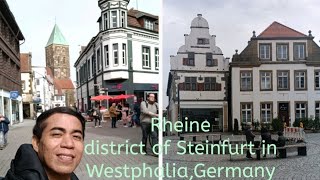 Walking inside the City Of Rheinedistrict Of Steinfurt in WestphaliaGermany [upl. by Downs]