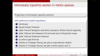 Intrinsic Lipschitz sections of nolinear quotient maps [upl. by Reisch]