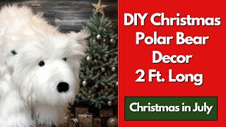 Create Your Own Adorable 2foot Christmas Polar Bear Decor In A Snap [upl. by Philbo]