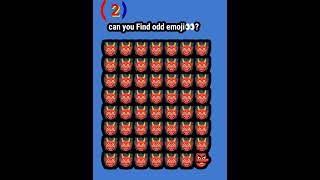 Find odd emoji out👀🧠facts shortvideo shortsillusion [upl. by Oinolopa]