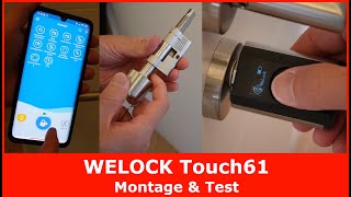 WELOCK Touch61 Fingerabdruck Türschloss  Montage amp Test [upl. by Bendicty720]